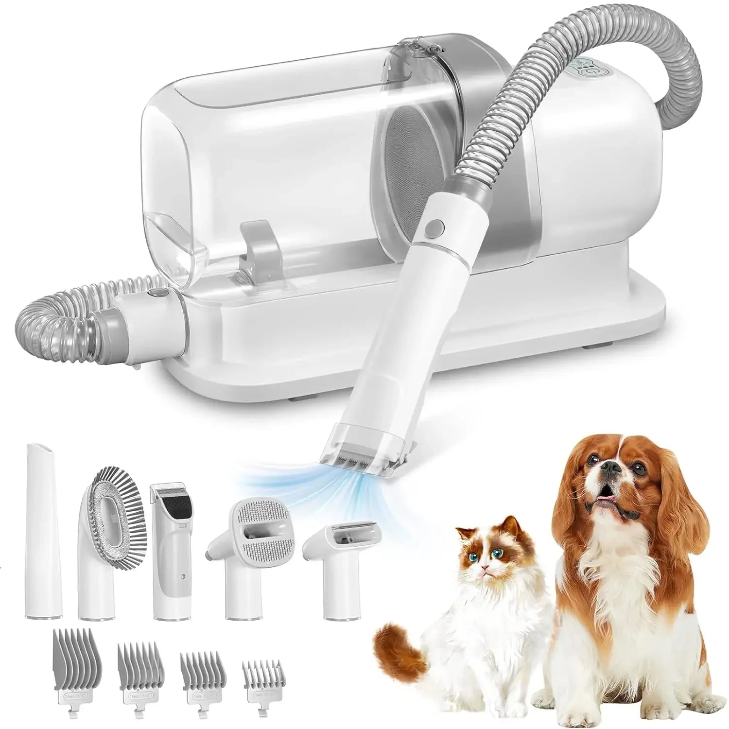 Pet Grooming Vacuum Kit – 2.3L Hair Collector