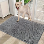 Dog doormat quick-drying microfiber , absorbs moisture and dirt , non-slip, machine washable, indoor use, available in a variety