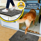 Dog doormat quick-drying microfiber , absorbs moisture and dirt , non-slip, machine washable, indoor use, available in a variety