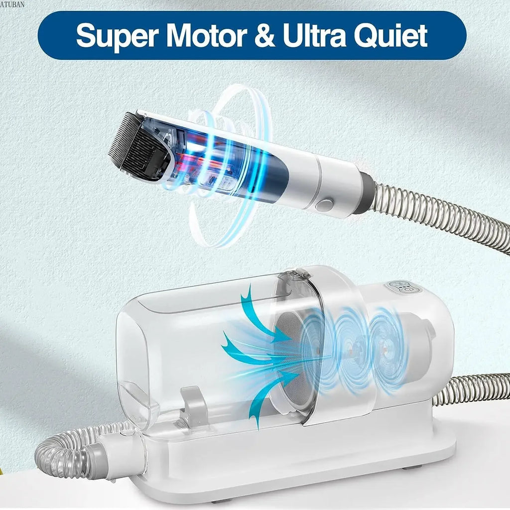 Pet Grooming Vacuum Kit – 2.3L Hair Collector