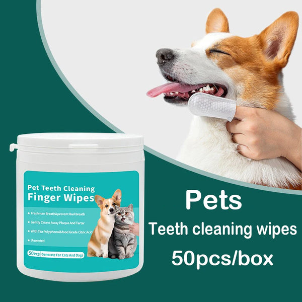 Disposable Pet Finger Tooth Wipes