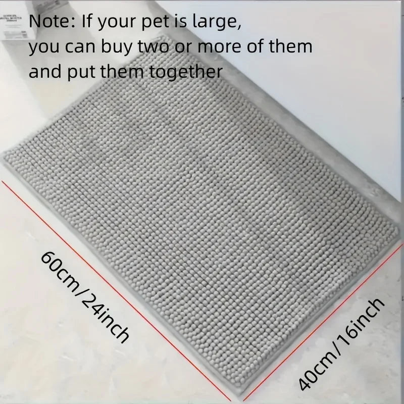 Dog doormat quick-drying microfiber , absorbs moisture and dirt , non-slip, machine washable, indoor use, available in a variety