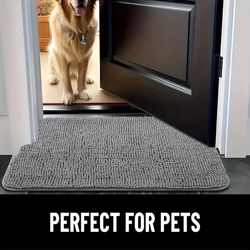 Dog doormat quick-drying microfiber , absorbs moisture and dirt , non-slip, machine washable, indoor use, available in a variety